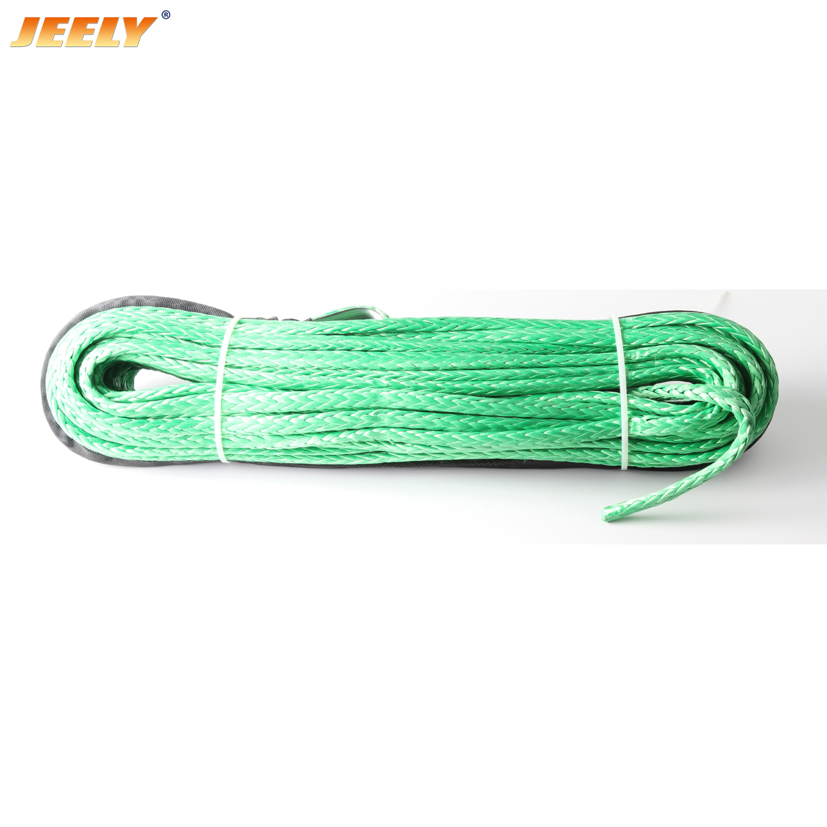 Cable de cabrestante de remolque UHMWPE de fibra sintética de 9mm x 12m 3/8 ''x 40' con dedal para cuerda de cabrestante ATV/UTV