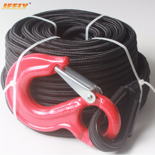 Núcleo de fibra UHMWPE de 10 mm * 30 m con cubierta de poliéster Cuerda de cabrestante trenzada doble